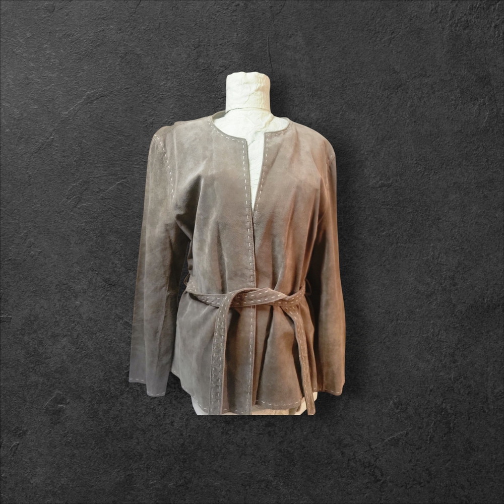 Bernardo Taupe Leather Jacket